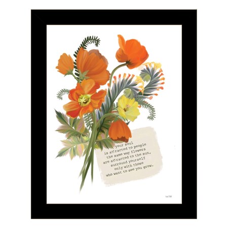 Homeroots See You Grow Black Framed Print Wall Art 529897