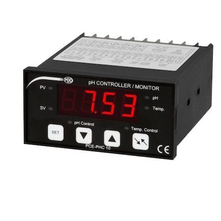 Pce Instruments pH controller, measures 0-14 pH with temp to 149 deg F, 3-point calibration and RS232 output PCE-PHC 10