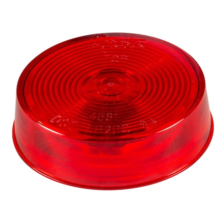 Grote Clearance Marker Lamp:, Clearance Light, Incandescent, Round, Red, Bracket/Grommet, Permanent 45812