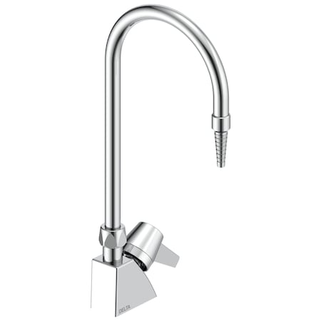 Delta Commercial W66 Series Single Handle Water Single Handle Deck-Mount Water Faucet In Chrome W6600-C