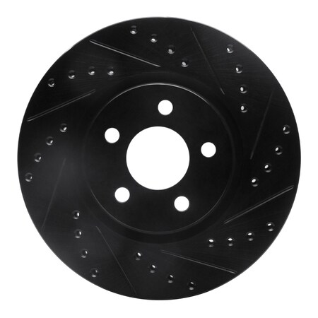 Dynamic Friction Co DFC Brake Rotor - Drilled and Slotted - Black 633-39013R