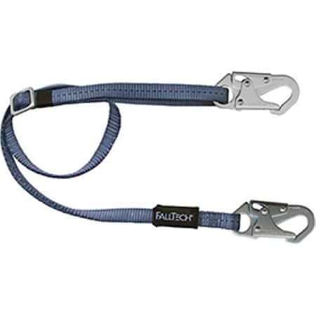 Alexander Andrew FallTech 4 to 6 ft. Restraint Lanyard, Adjustable Single Leg, with 2 Snap Hooks B1917166