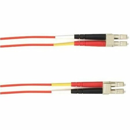 Black Box OM4 50/125 MULTIMODE FIBER OPTIC PATCH CABLE - OFNR PVC, LC TO LC, RED, 1-M 3.2 FOCMRM4-001M-LCLC-RD