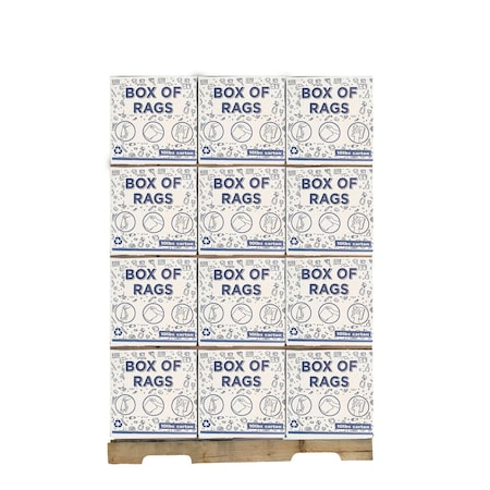 Supremeplus New White Terry Towel Cleaning Rags, 720 lbs. Pallet, 72 x 10 lbs. Boxes, 72PK SP-1674