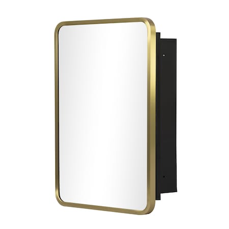 Homeroots 16" Gold Metal Framed Mirror Set 565337