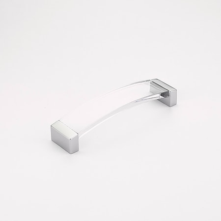 Schaub 5-1/16in Center to Center Positano Arch Clear Cabinet Pull Polished Chrome Finish 320-26-CL