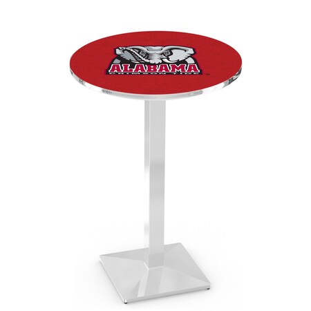 Holland Bar Stool Co 42" Chrome Alabama Pub Table, 36" dia. Top L217C4236AL-Ele