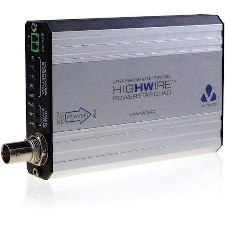Veracity HIGHWIRE Powerstar Quad - 4 x Network (RJ-45) - 1640.42 ft Extended Range VHW-HWPS-C4