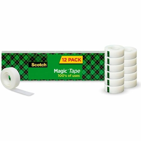 3M Office Tape, Matte Acetate, PK12 810K12
