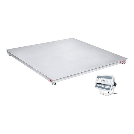 Ohaus FloorScale, BacklitLED, 0.5lb/0.2kg i-DF52XW2500C1L