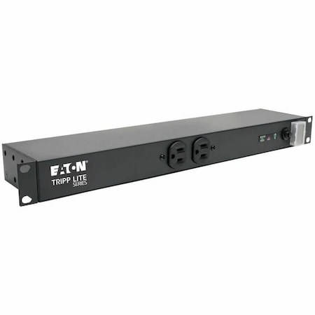 Tripp Lite Power Strip, Surge, 5-15R, 5-15P, 15 ft., Black IBR12