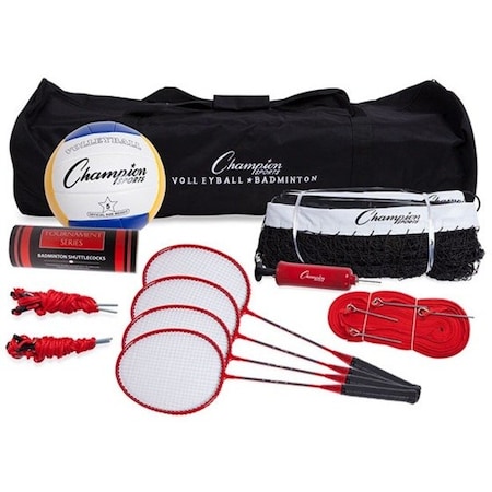 Champion Sports Deluxe Volleyball/Badminton Tourn Set CG202