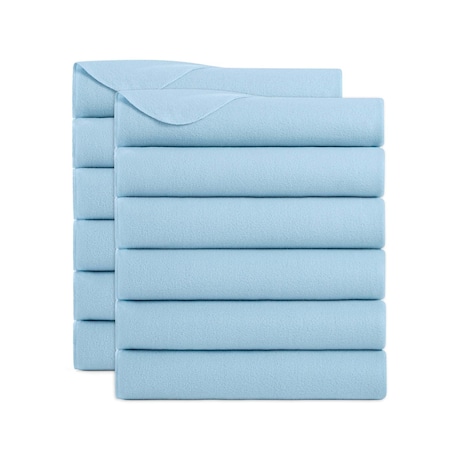 Arkwright Home Cozy Soft Polar Fleece Throw 50x60 Light Blue (12pk), 12PK FLC-PLR-5060-LB