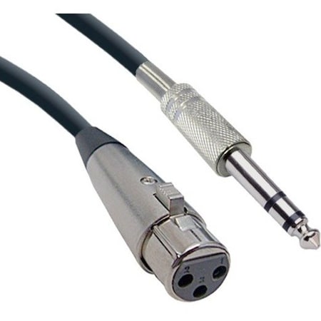 Cable Wholesale XLR Female to 1/4 inch TRS/Stereo Male Audio Cable, 100 foot 10XR-016HD