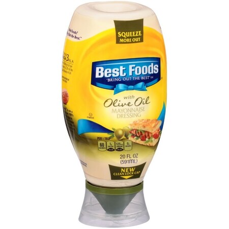 Best Foods Mayonnaise Dressing with Olive Oil, 20 Fluid Ounce, 12PK 35384