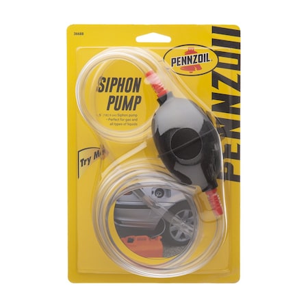 Pennzoil 8567430 Pennzoil Hand Operated Plastic 72 in. Siphon Pump 8567430