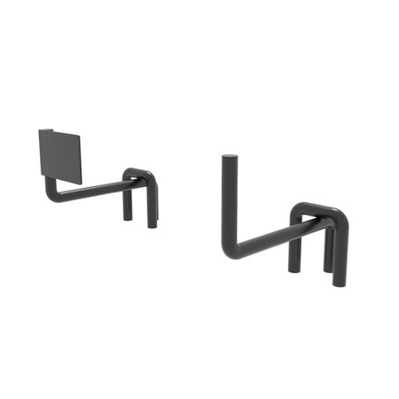 Ace Dolly Hook 5 x 3 in. Dolly Display Hooks Metal, Black 9076427