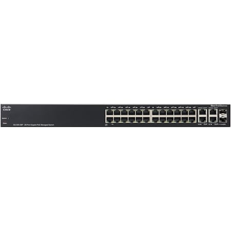 Cisco Smb-26 10/100/1000 Poe Pt Combo Gbic Sg 300-28P SRW2024P-K9-NA