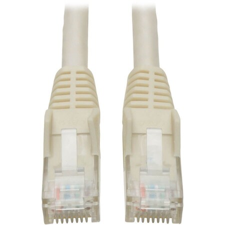 Eaton Tripp Lite Series Cat6 Gigabit Snagless Molded UTP Ethernet Cable RJ45 M/M, PoE, White, 7 ft. N201-007-WH