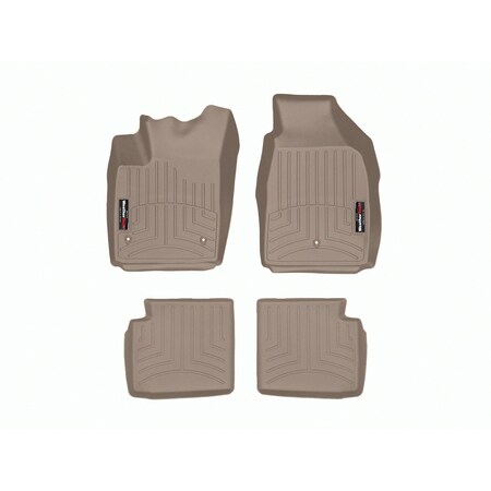 Weathertech Tan, Front and Rear Floorliners 45369-1-2