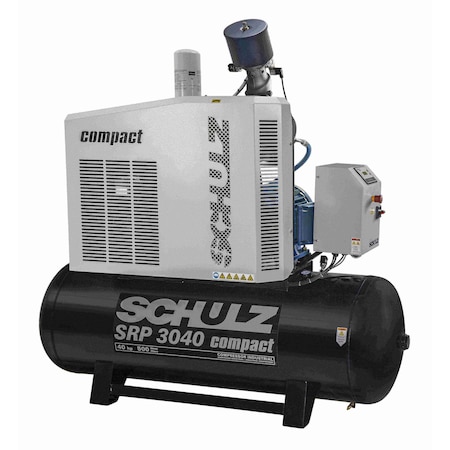 Schulz 40HP / 80 gallons - 89 CFM - Rotary Screw Compressor Open Cabinet - 460V Three Phase 970.3233-460