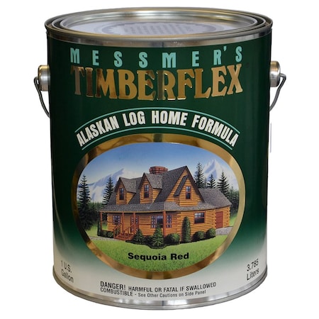 Messmers 1 Gal TF-504 Sequoia Red Timberflex Alaskan Log Home Formula, Oil-Based Exterior Wood Finish TF-503