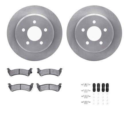 Dynamic Friction Co DFC Brake Rotor- Heavy Duty Brake Pad includes Hardware 6412-42089