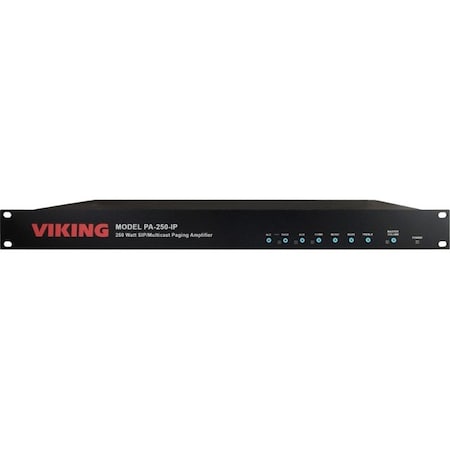 Viking Electronics 250 Watt 70V Sip/Multicast Paging Amplifier - for Hospital, Store, Office PA-250-IP