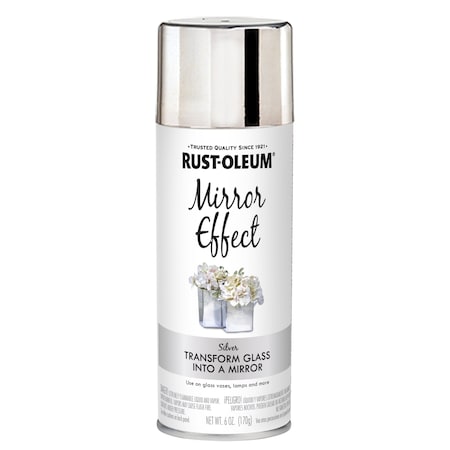 Rust-Oleum Mirror Effect Spray Paint, Silver, 6 oz. 301494