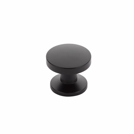 Schaub 1-3/8in Northport Round Cabinet Knob Matte Black Finish 211-MB