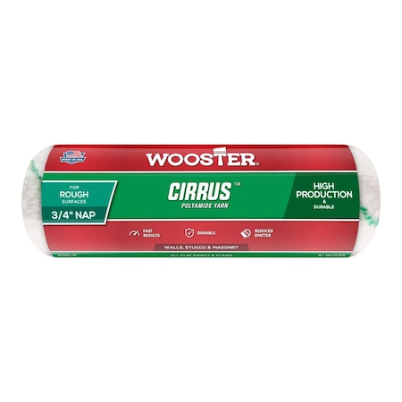 Wooster Cirrus Yarn 9 in. W X 3/4 in. Regular Paint Roller Cover 1 pk R195-9