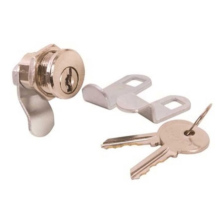 National Brand Alternative Zinc Alloy Mailbox Lock Brushed Nickel 534783