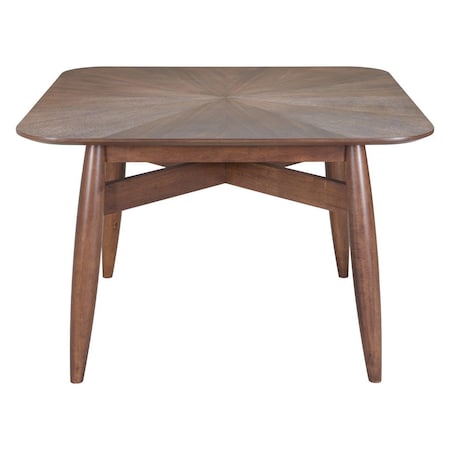 Homeroots 46" Espresso Solid Wood Square Dining Table 632707