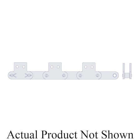 Hkk Chain HKK Double Pitch Riv Standard Conveyor w/SK-2 Att Every 2nd P on Pin Link, 1P, .312 Dia x 5/16 W DC040RSK2E2P