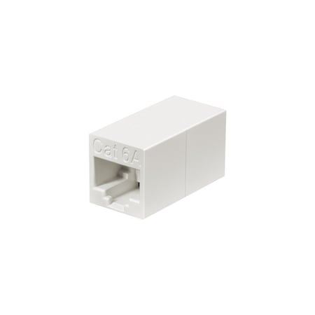 Monoprice Inline Coupler, RJ45, White, Shielded 15697