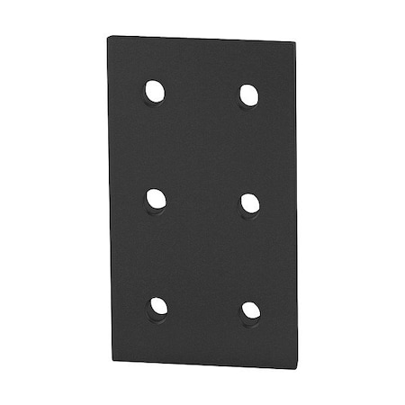 80/20 T-SlotFramingConnecto, Alum, Blk, 135mm, 6mm 45-4366-BLACK