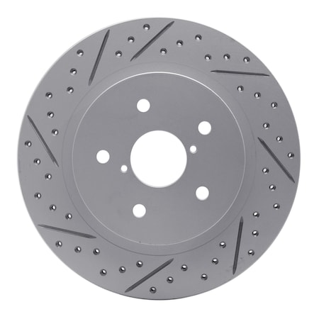 Dynamic Friction Co DFC Geoperformance Rotor - Drilled and Slotted 830-13028R