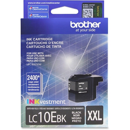 Brother Super High Yield Black Ink Cartridge LC10EBK