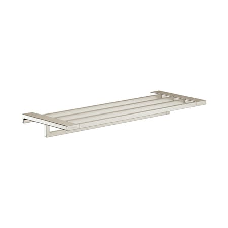 Hansgrohe AddStoris Towel Rack with Towel Bar in Polished Nickel 41751830
