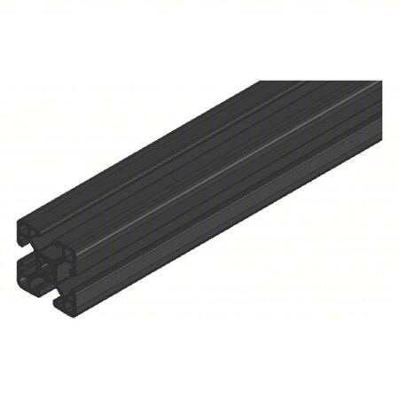 Faztek 1.5" x 1.5" T-SLOT BLACK 144" 15QE1515UL-BLK-144