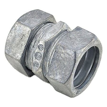 Bridgeport Compression Connector 3/4 in, Coupling, Zinc, Unfinished 261-DC
