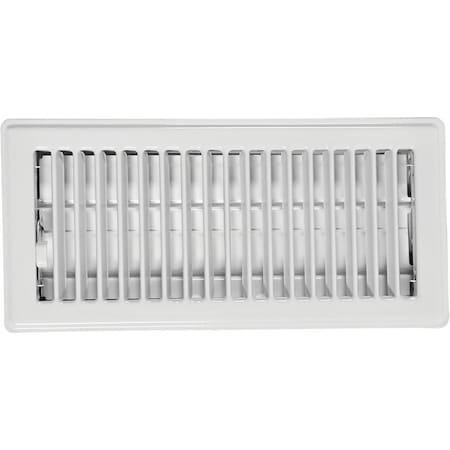 Imperial Mfg Register Floor 4X12In Wht RG0267