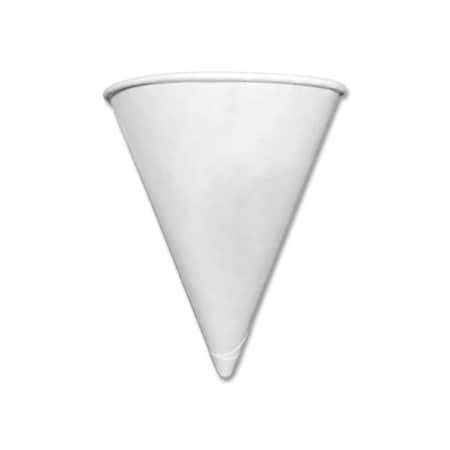 Rdi-Usa 4 oz Paper Cone Cups, White, 200PK CFRCPSLCONE4