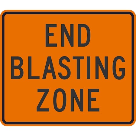 W22-3, End Blasting Zone, 42x36, High Intensity Prismatic, Orange