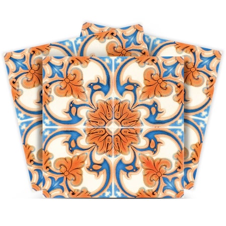 Homeroots 4" X 4" Queen Mosaic Removable  Peel And Stick Tiles 390643