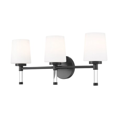 Z-Lite Henri Matte Black 3 Light Vanity 7700-3V-MB