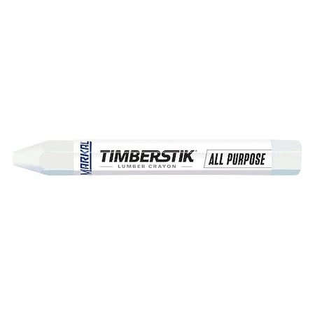 Markal Lumber Crayon, Large Tip, White Color Family, Clay 80350