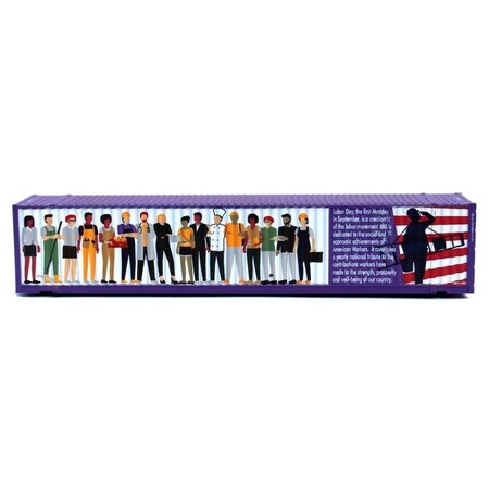 Jacksonville Terminal N Scale VS Labor Day 2021 48 High Cube Container, Blue JTC485030