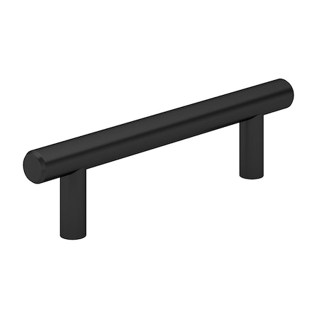 Richelieu Roosevelt Collection 3 3/4-inch Matte Black Modern Cabinet Bar Pull BP20596900