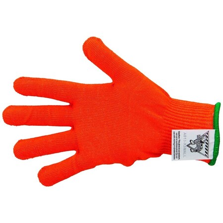 Workhorse Color-Coded Cut-Resistant Hand Protection Gloves, FDA-Compliant, A8, 13 Gauge WH A513-ORG-XSM